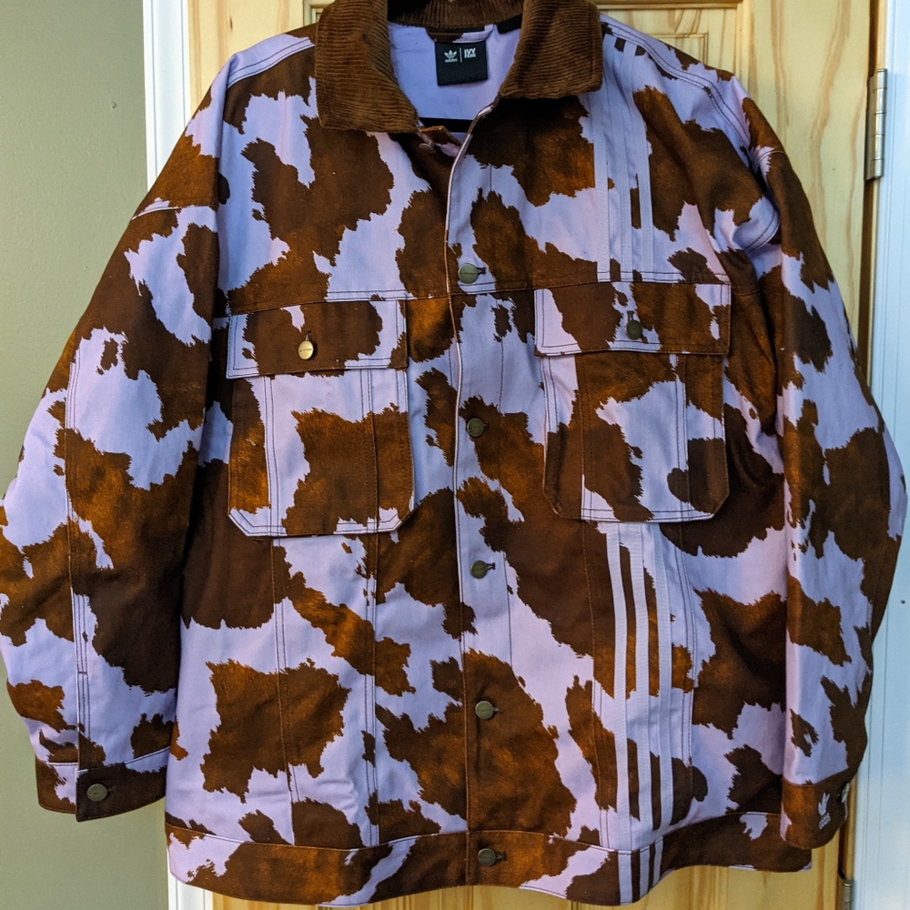 Adidas Ivy Park purple cow hide